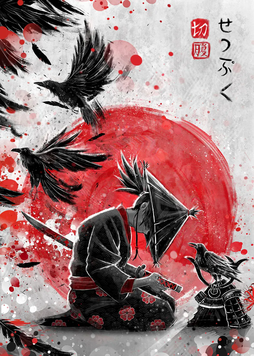 Samurai Raven Art